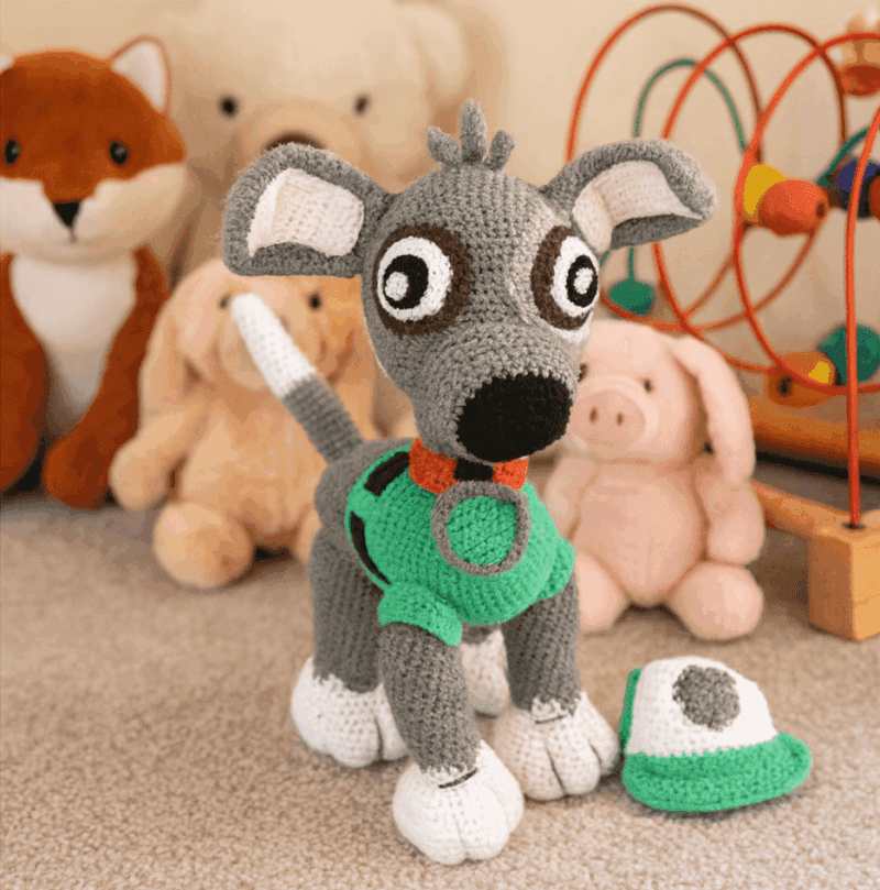 Rocky – Mancs Őrjárat / Crochet Rocky dog – Paw Patrol - Image 5