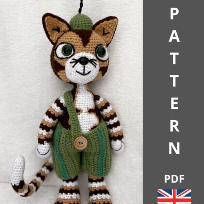 Findusz cica MINTA - angol / Findus Cat Crochet Pattern
