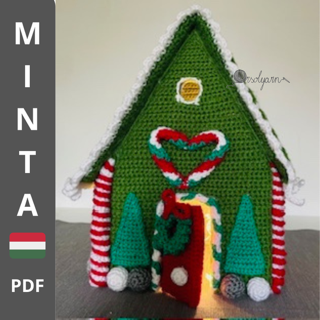 Mézeskalács ház magyar horgolásminta