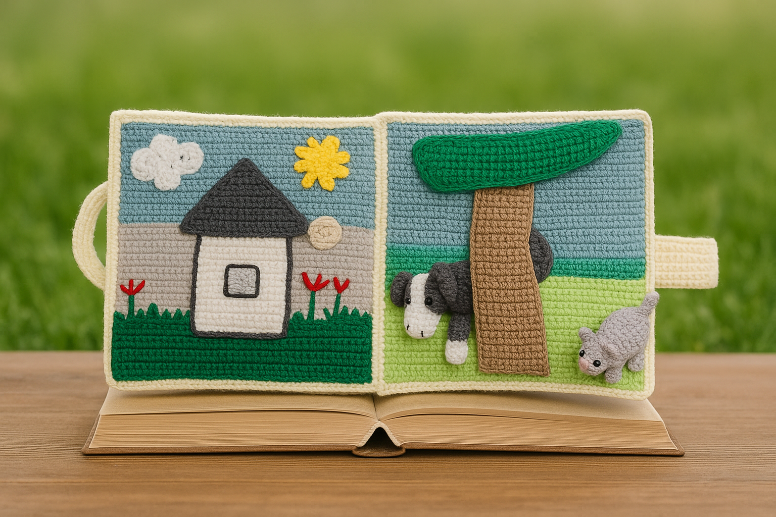 Horgolt interaktív mesekönyv horgolásminta pdf - A farmon - Image 3