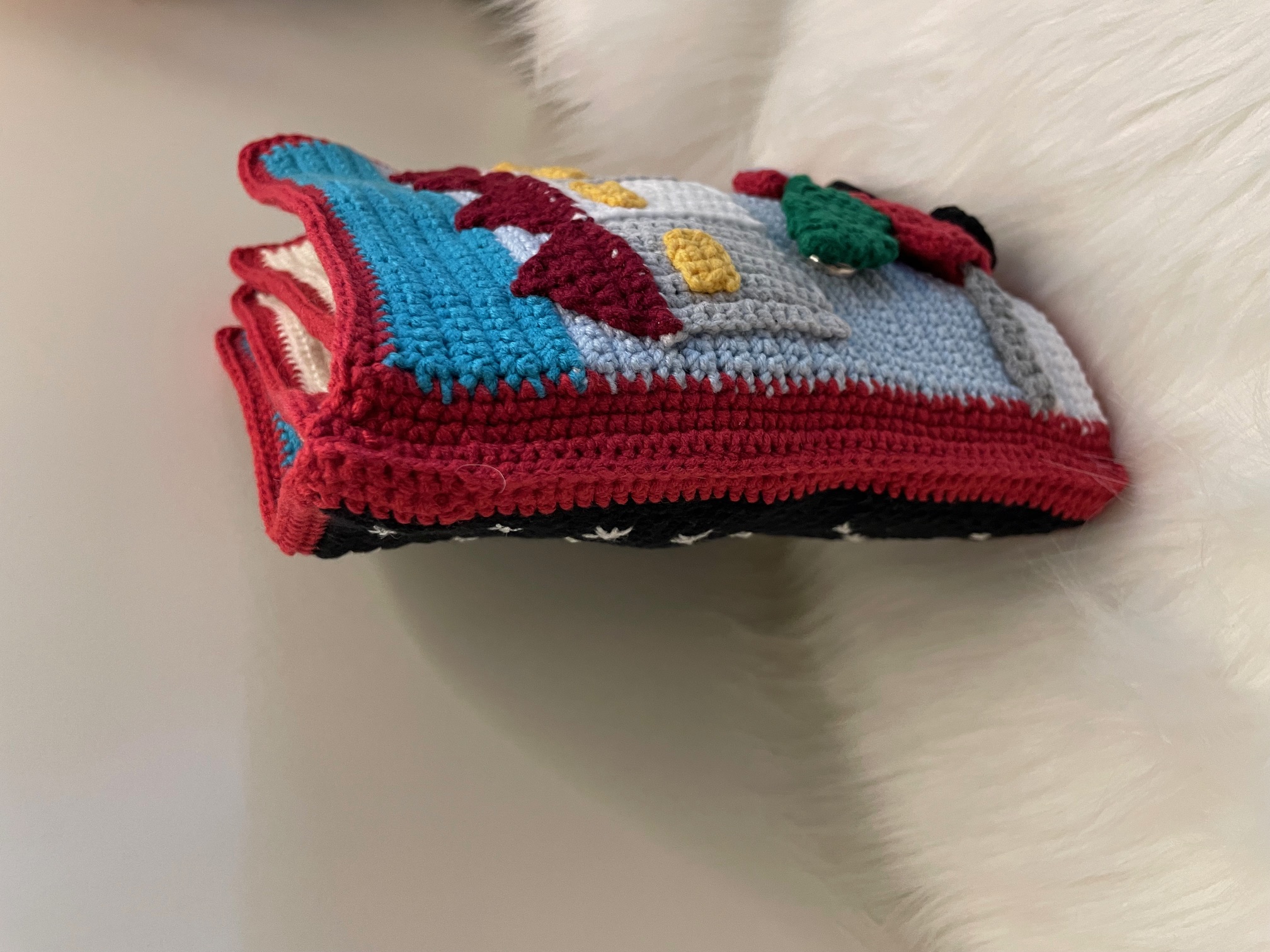 Horgolt karácsonyi mesekönyv – interaktív quiet book gyerekeknek - Image 7