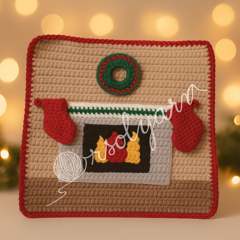 Horgolt karácsonyi mesekönyv – interaktív quiet book gyerekeknek - Image 13